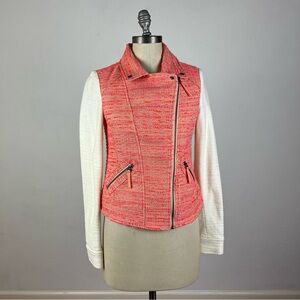 Anthropologie Elevenses Blush Tweed Jacket